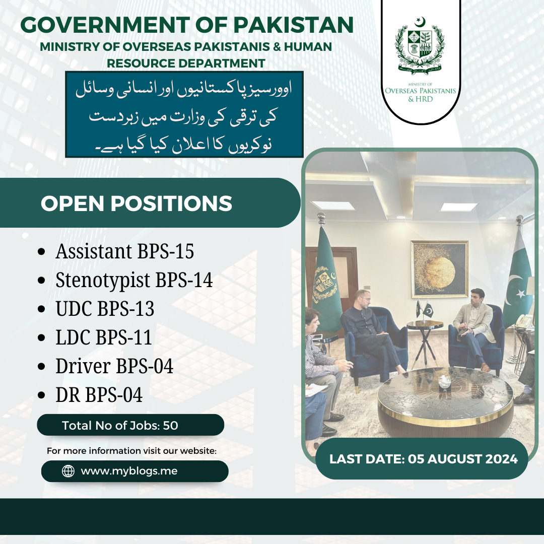 Government of Pakistan Jobs July 2024