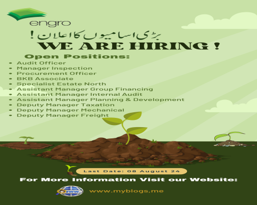 Engro Jobs August 2024