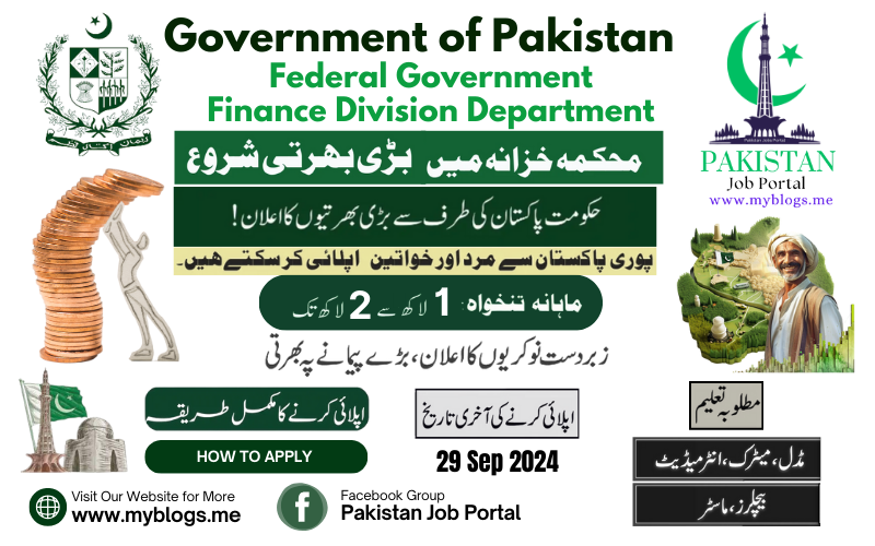 Government of Pakistan Finance Division Jobs 2024